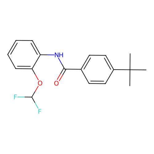 4-tert-butyl-N-[2-(difluoromethoxy)phenyl]benzamide structure