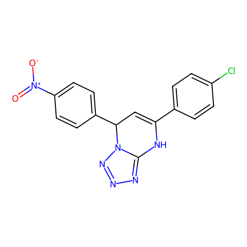 5-(4-Chlorophenyl)-7-(4-nitrophenyl)-4,7-dihydrotetrazolo[1,5-a]pyrimidine structure