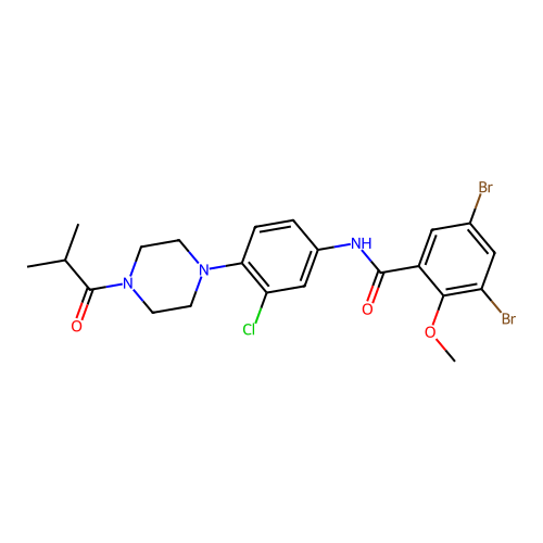 C22H24Br2ClN3O3 structure