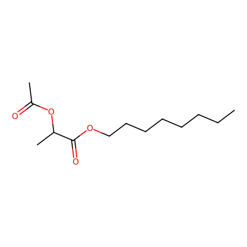 Octyl 2-acetyloxypropanoate structure