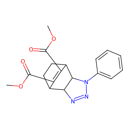 1-phenyl-3a,4,7,7a-tetrahydro-1H-4,7-ethano-benzo[1,2,3]tria structure