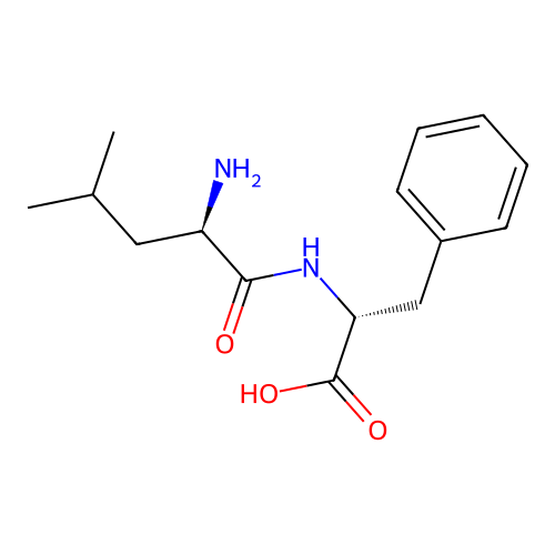 D-Leucyl-D-phenylalanine structure
