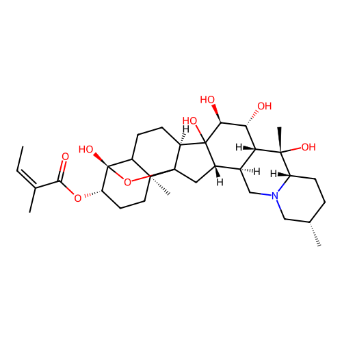 Angeloylzygadenine structure