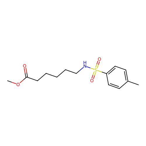 6-[(p-Tolylsulfonyl)amino]hexanoic acid methyl ester structure