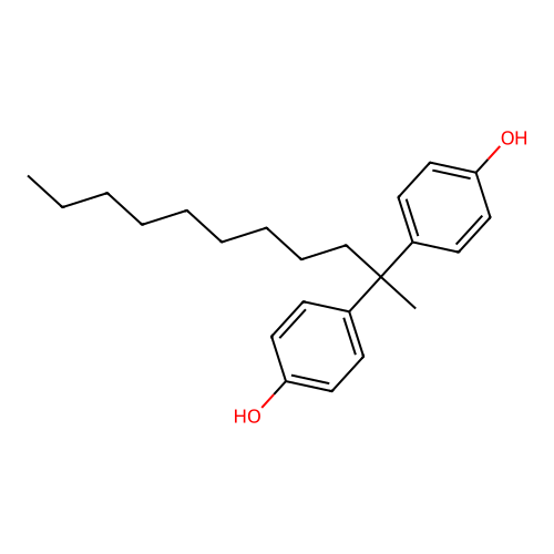 4,4'-(1-Methyldecylidene)bisphenol structure