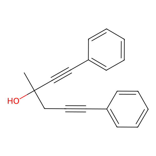 3-Methyl-1,6-diphenylhexa-1,5-diyn-3-ol structure