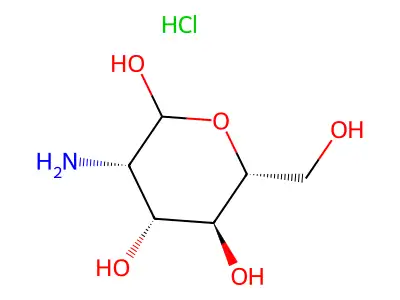 3-amino-6-(hydroxymethyl)oxane-2,4,5-triol Hydrochloride structure