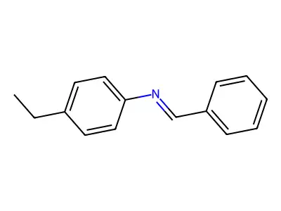 N-Benzylidene-4-ethylaniline structure