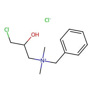 Benzenemethanaminium, N-(3-chloro-2-hydroxypropyl)-N,N-dimethyl-, chloride (1:1) structure