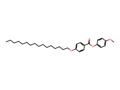 Benzoic acid, 4-(hexadecyloxy)-, 4-methoxyphenyl ester structure
