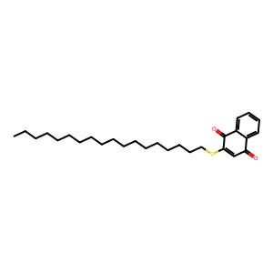 2-Octadecylsulfanylnaphthalene-1,4-dione structure