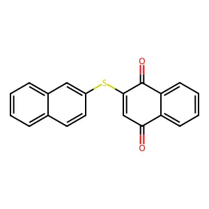 2-[(Naphthalen-2-yl)sulfanyl]naphthalene-1,4-dione structure