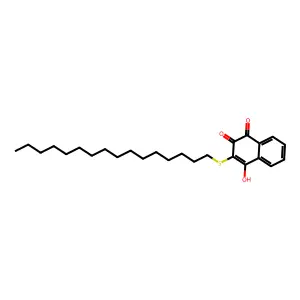 3-Hexadecylsulfanyl-4-hydroxynaphthalene-1,2-dione structure