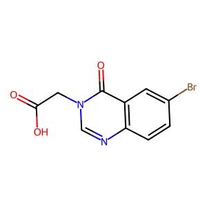 2-(6-Bromo-4-oxo-3,4-dihydroquinazolin-3-yl)acetic acid structure
