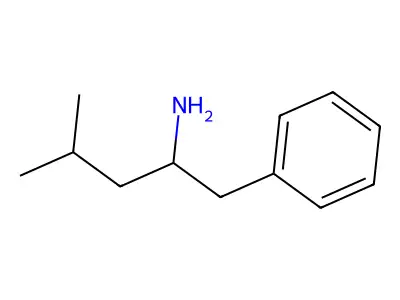 4-Methyl-1-phenylpentan-2-amine structure
