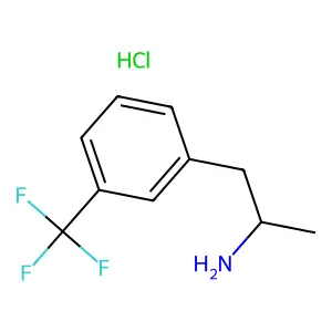Norfenfluramine hydrochloride structure