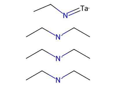Tris(diethylamido)(ethylimido)tantalum(V) structure