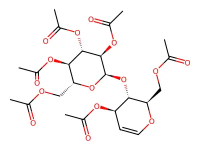 Hexa-O-acetyl-cellobial structure
