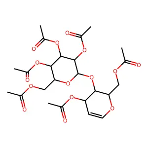 Hexa-O-acetyl-cellobial structure