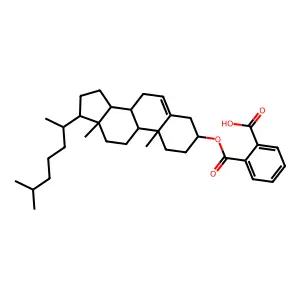 Cholesteryl hydrogen phthalate structure