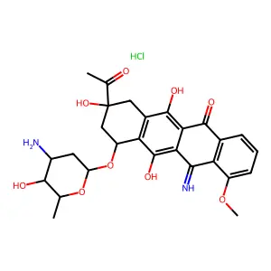 5-iminodaunorubicin hydrochloride structure