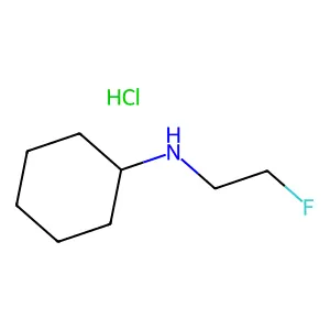 Cyclohexylamine, N-(2-fluoroethyl)-, hydrochloride structure