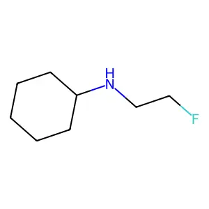 N-(2-fluoroethyl)cyclohexanamine structure