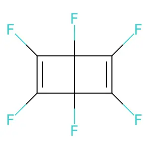 Perfluorobicyclo[2.2.0]hexa-2,5-diene structure