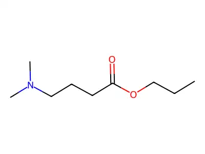 Propyl 4-(dimethylamino)butanoate structure