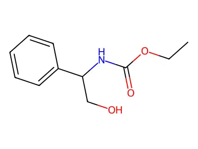 ethyl N-(2-hydroxy-1-phenylethyl)carbamate structure