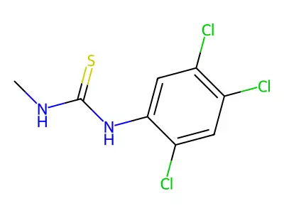 N-Methyl-N'-(2,4,5-trichlorophenyl)thiourea structure