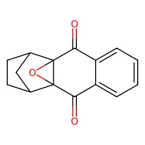 4a,9a-Epoxy-1,4-methanoanthracene-9,10-dione, 1,2,3,4-tetrahydro- structure
