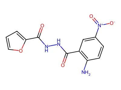 2-amino-N'-(2-furylcarbonyl)-5-nitrobenzohydrazide structure
