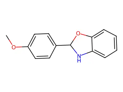 2-(4-Methoxyphenyl)-2,3-dihydro-1,3-benzoxazole structure