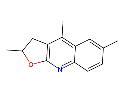 2,4,6-Trimethyl-2,3-dihydrofuro[2,3-b]quinoline structure