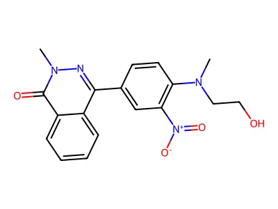 4-[4-[2-Hydroxyethyl(methyl)amino]-3-nitrophenyl]-2-methylphthalazin-1-one structure