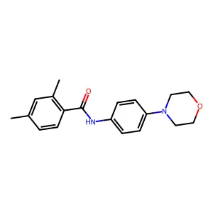 2,4-dimethyl-N-(4-morpholin-4-ylphenyl)benzamide structure