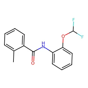 N-[2-(difluoromethoxy)phenyl]-2-methylbenzamide structure