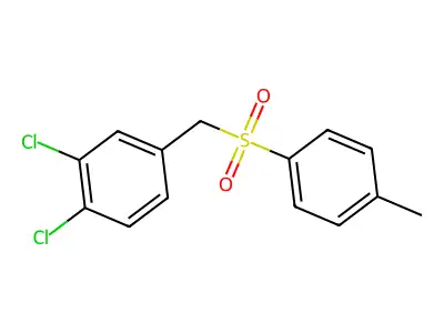 3,4-Dichlorobenzyl 4-methylphenyl sulfone structure
