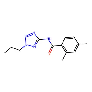 2,4-dimethyl-N-(2-propyltetrazol-5-yl)benzamide structure