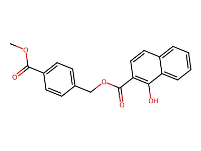 4-(Methoxycarbonyl)benzyl 1-hydroxy-2-naphthoate structure