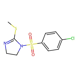 1-((4-chlorophenyl)sulfonyl)-2-(methylthio)-4,5-dihydro-1H-imidazole structure