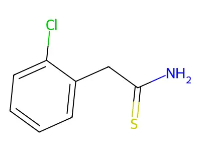2-(2-Chlorophenyl)ethanethioamide structure