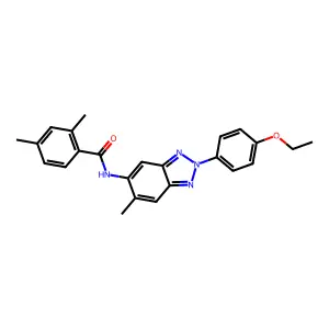 N-[2-(4-ethoxyphenyl)-6-methylbenzotriazol-5-yl]-2,4-dimethylbenzamide structure