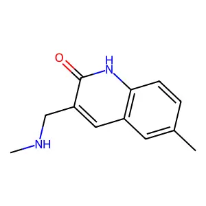6-Methyl-3-((methylamino)methyl)quinolin-2-ol structure