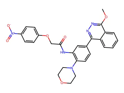 N-[5-(4-methoxyphthalazin-1-yl)-2-(morpholin-4-yl)phenyl]-2-(4-nitrophenoxy)acetamide structure