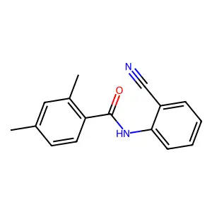 N-(2-cyanophenyl)-2,4-dimethylbenzamide structure