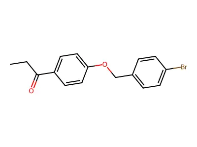 1-{4-[(4-Bromobenzyl)oxy]phenyl}-1-propanone structure