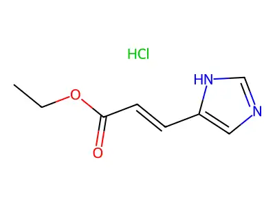 ethyl 3-(1H-imidazol-5-yl)prop-2-enoate;hydrochloride structure
