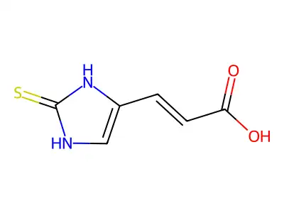 3-(2-Sulfanylidene-1,3-dihydroimidazol-4-yl)prop-2-enoic acid structure